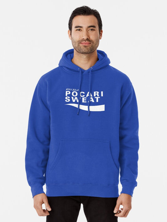 POCARI SWEAT White Pullover Hoodie