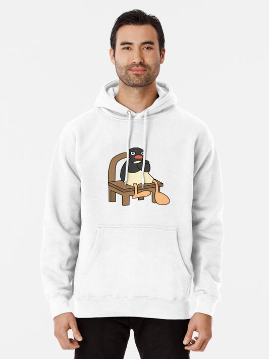 Angry Pingu Pullover Hoodie
