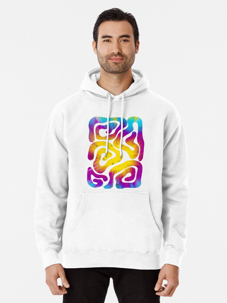 Psychedelic Pattern Pullover Hoodie