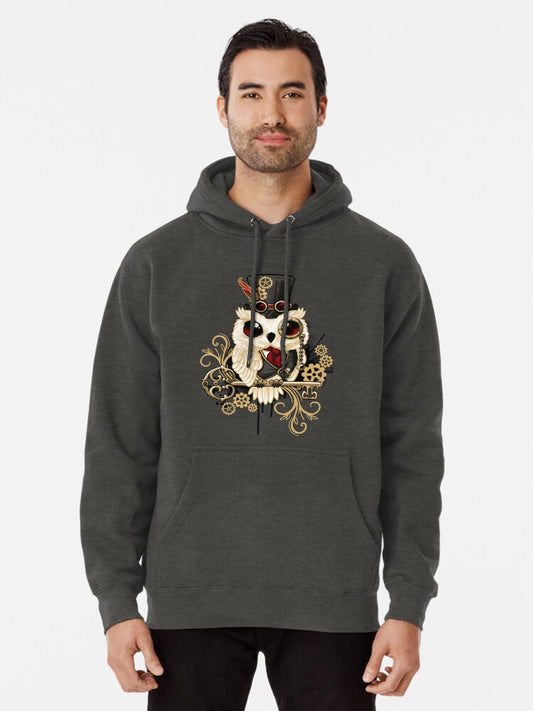 Steampunk owl Pullover Hoodie