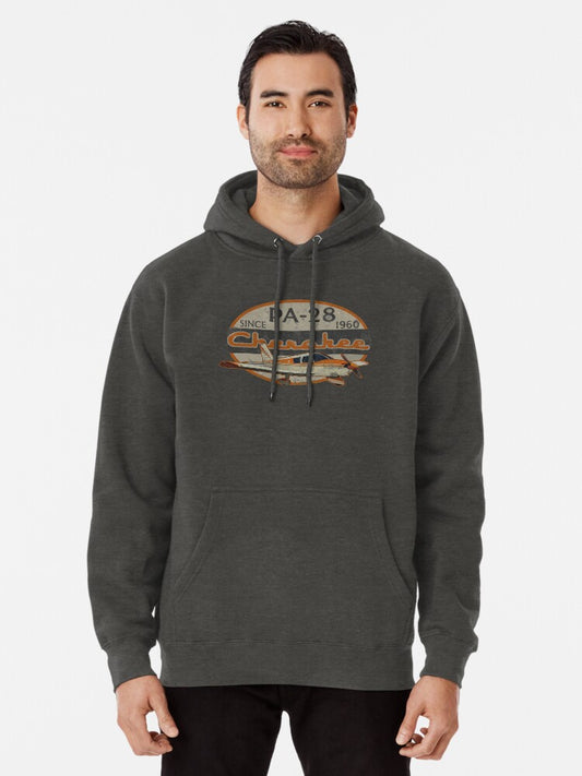 PA-28 Piper Cherokee Since 1960 Retro Vintage Design Pullover Hoodie