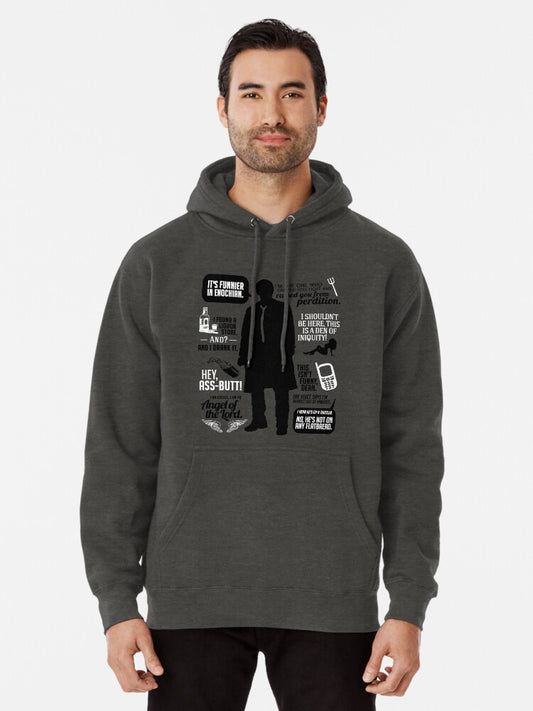 Castiel Quotes Pullover Hoodie