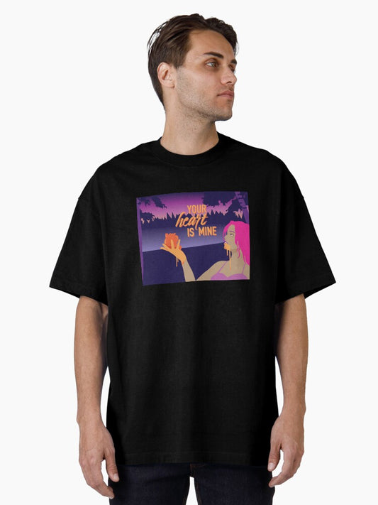 Your Heart is Mine Oversized T-Shirt T-Shirt | High-Quality Print | Perfect For Daily Wear