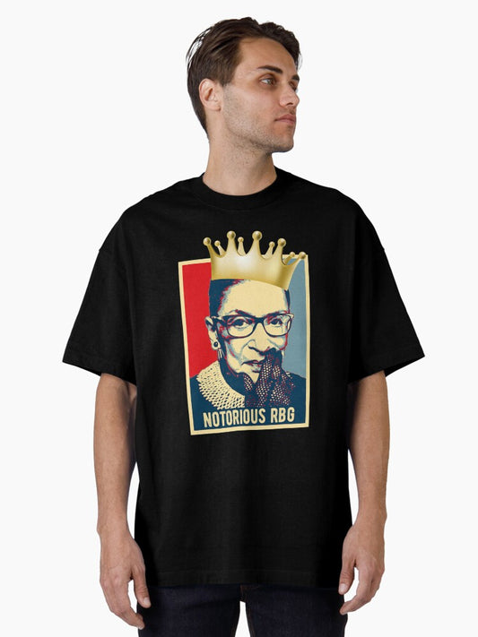 Vintage Notorious RBG tshirt Ruth Bader Ginsburg court Oversized T-Shirt T-Shirt | Viral Style | High Demand Item
