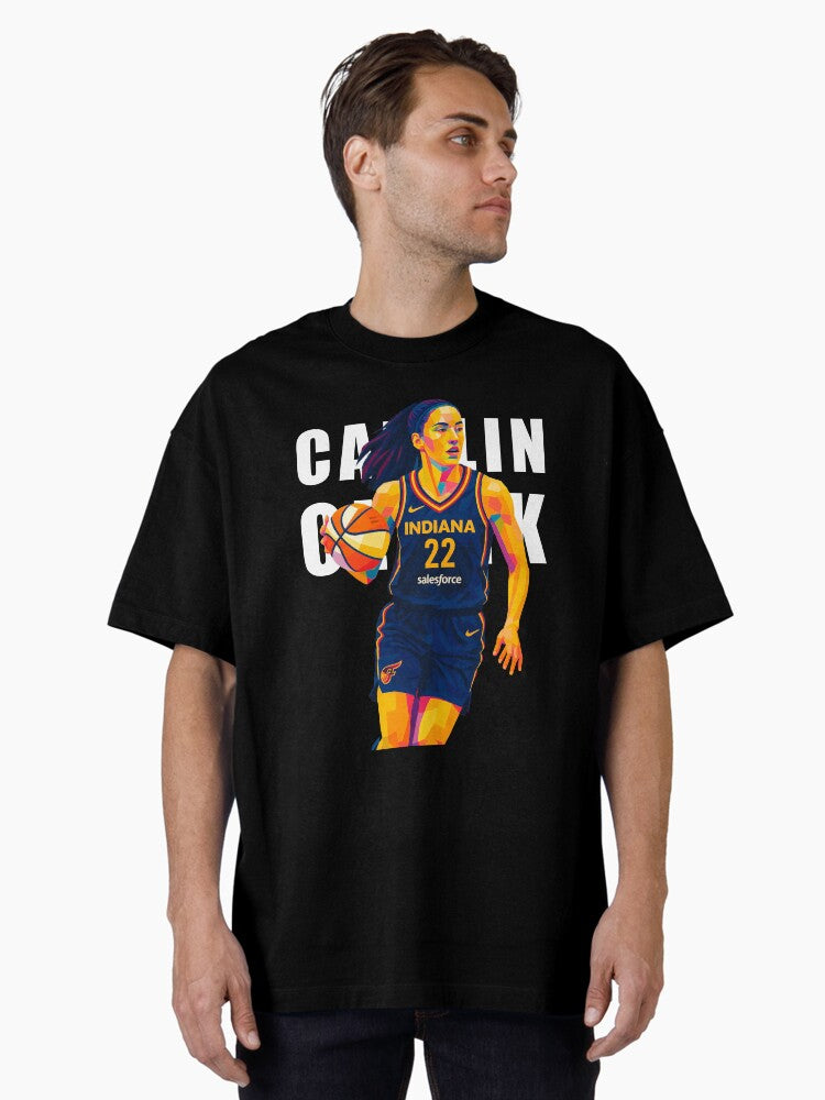 Caitlin Clark Pop Art Oversized T-shirt | Trendy Graphic Tee | Casual Unisex T-shirt