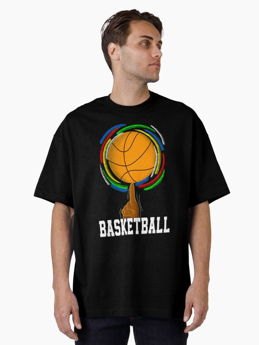 Bigger Than Basketball Basketball For Kids Oversized T-shirt | Premium Basketball Jersey | Fan Edition Apparel