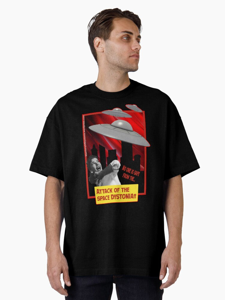 Attack Of The Space Dystonia Oversized T-shirt | Trendy Graphic Tee | Casual Unisex T-shirt