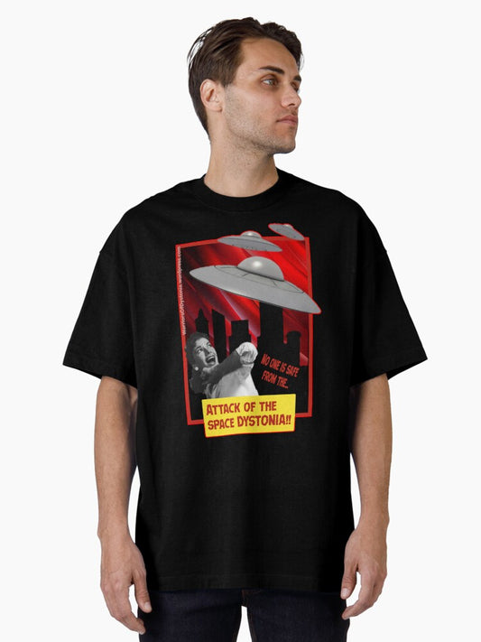 Attack Of The Space Dystonia Oversized T-shirt | Trendy Graphic Tee | Casual Unisex T-shirt