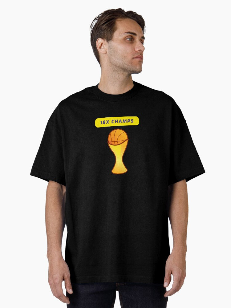 Copy Of Lakers Nba Champions 18x 2020 Oversized T-shirt | Premium Basketball Jersey | Fan Edition Apparel