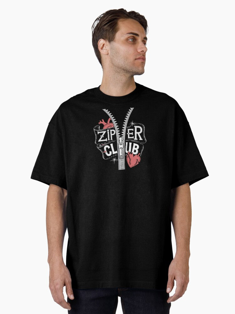 Of Zipper Club Open Heart Surgery Ohs Survivor Oversized T-shirt | Trendy Graphic Tee | Casual Unisex T-shirt