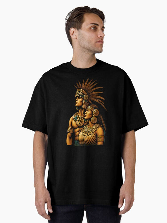 Mexican Aztec Warrior Princess Mexico Mayan Maya Azteca Oversized T-shirt | Premium Basketball Jersey | Fan Edition Apparel