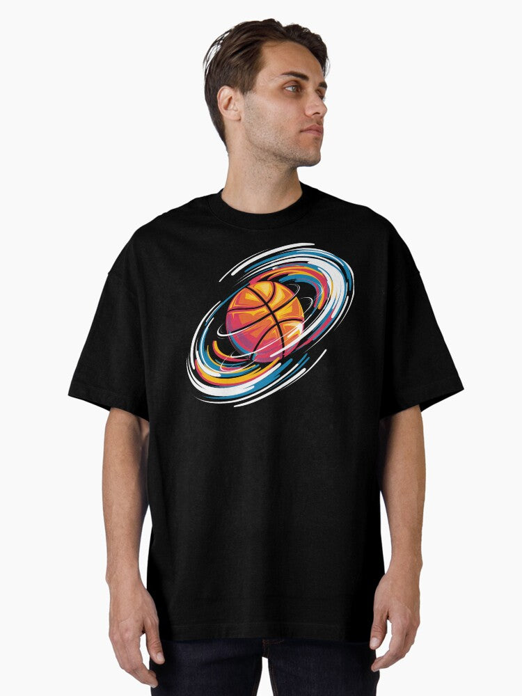 Magic Basketball Ball Oversized T-shirt | Premium Basketball Jersey | Fan Edition Apparel