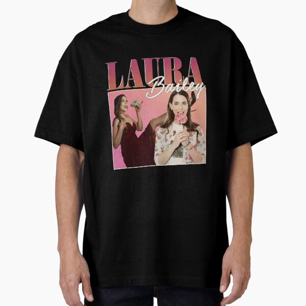 Laura Bailey homage tee Oversized T-Shirt for Sale by khalesxi