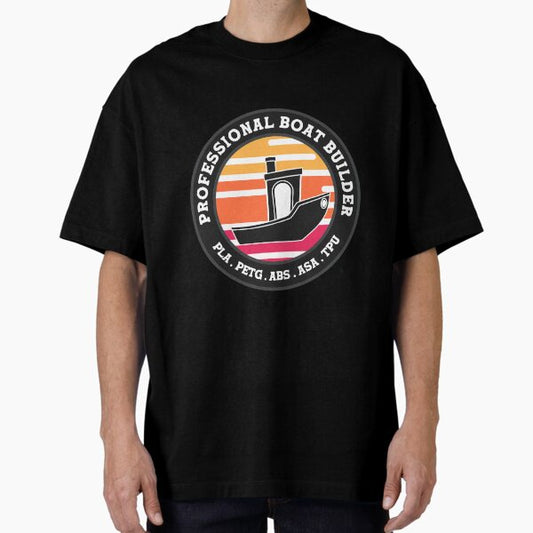 3D Printing Benchy Professional Boat Builder Oversized T-Shirt for Sale by PCB1981