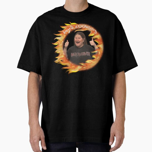 Kay's Cooking - Two Thumbs Up Oversized T-Shirt for Sale by YeahHaHahaYeah