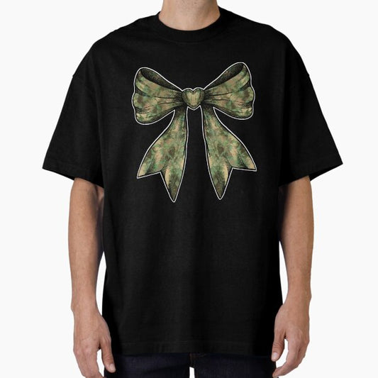 Camo Coquette Bow Hunting Women Oversized T-Shirt for Sale by Aeartcreative5