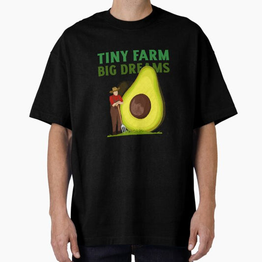 "Tiny Farm Big Dreams Small Homesteading" Oversized T-Shirt for Sale by LamountTees