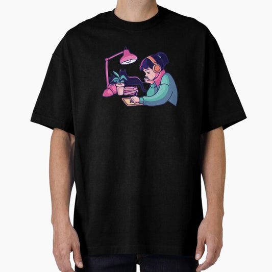 "Lofi girl" Oversized T-Shirt for Sale by BurunaMD