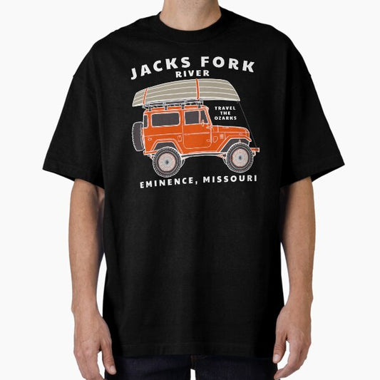 Jacks Fork River - Eminence, Missouri Oversized T-Shirt for Sale by trampimages