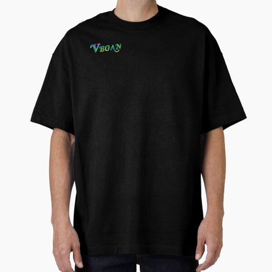 "Vegan Flow Font" Oversized T-Shirt for Sale by Popular-Gifts