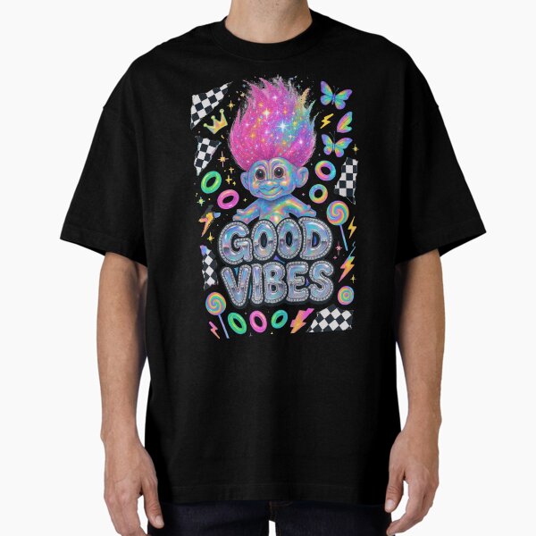 90s Retro Good Vibes Doll – Nostalgia Aesthetic Oversized T-Shirt for Sale by Jakksofficial
