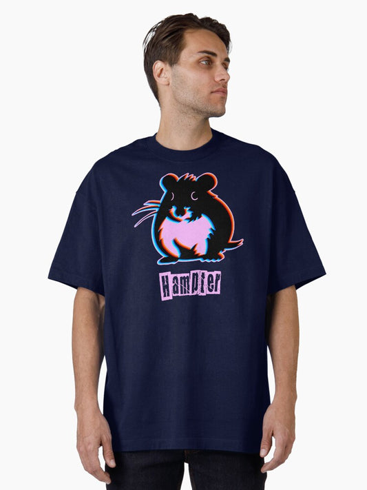 Glitch Hampter Supreme Oversized T-Shirt T-Shirt | Trending Design | Trending Now