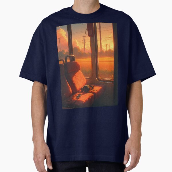 "Sunset, a moment of peace" Oversized T-Shirt by Working-Woman