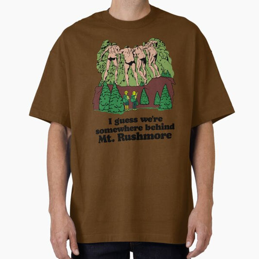 Behind Mt. Rushmore Oversized T-Shirt for Sale by acquiesce13