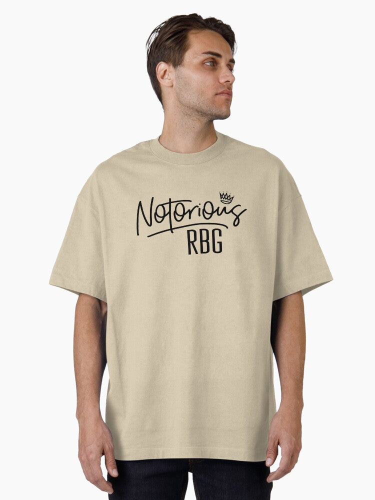 Notorious RBG Typography Oversized T-Shirt T-Shirt | Viral Style | High Demand Item