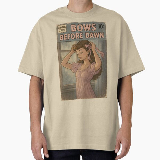 Dreamy Coquette: Bows Before Dawn Oversized T-Shirt for Sale by bapupa