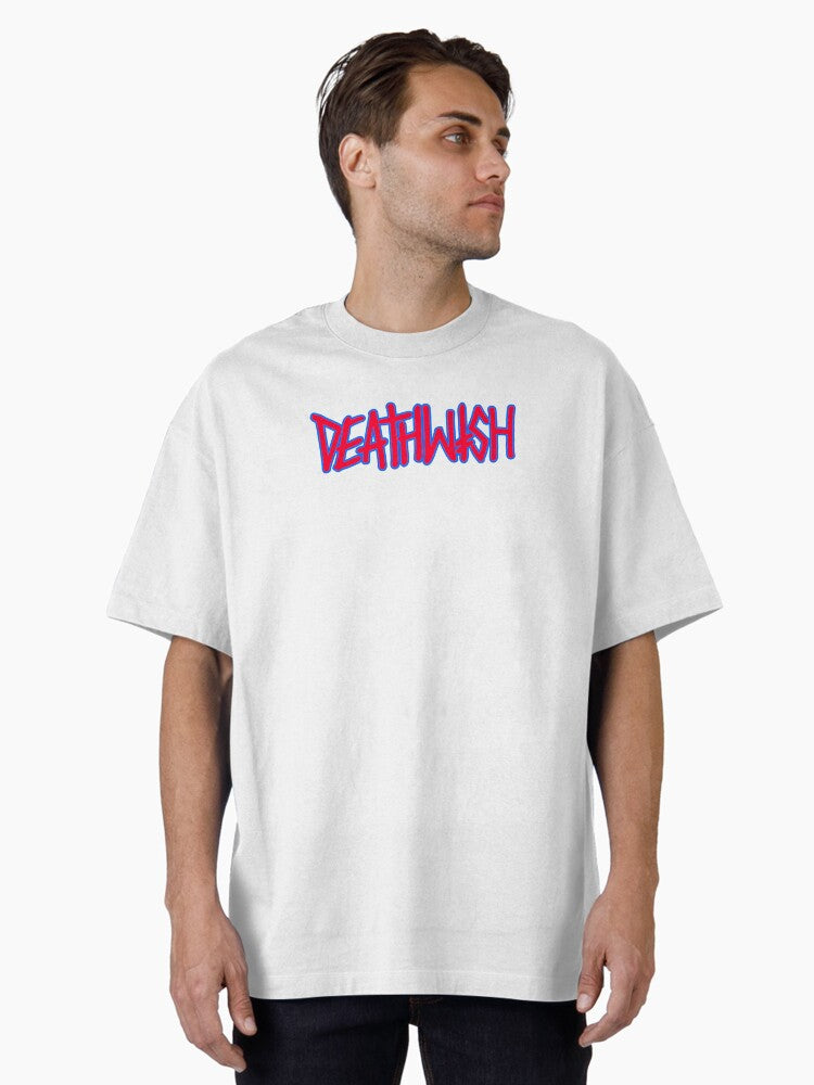 Deathwish Oversized T-shirt | Trendy Graphic Tee | Casual Unisex T-shirt