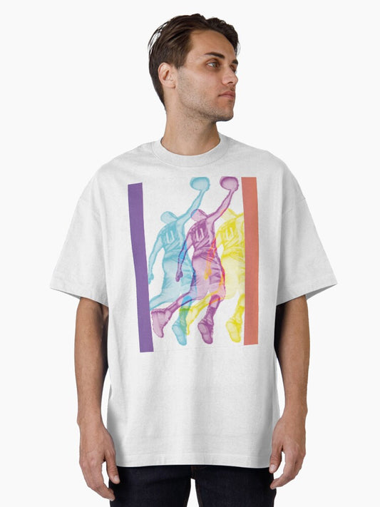 The Great Silhouette Of A Basketball Player Oversized T-shirt | Premium Basketball Jersey | Fan Edition Apparel