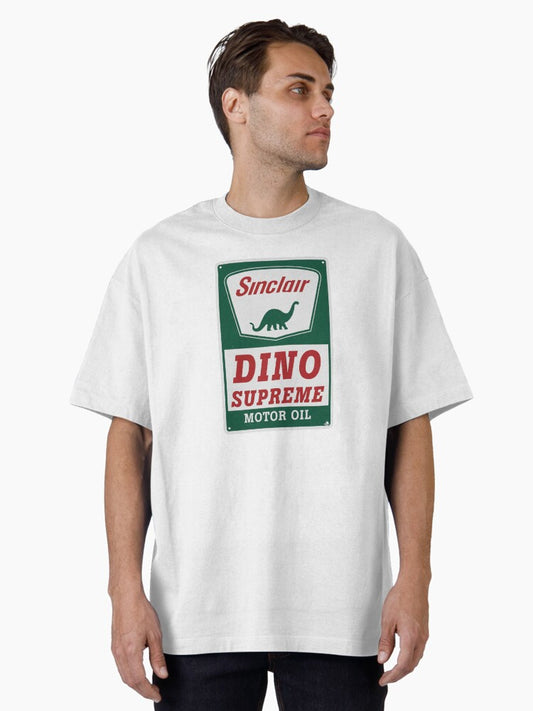 Dino Supreme Motor Oil Vintage Sing Oversized T-Shirt T-Shirt | Streetwear Vibe | Great Gift Idea