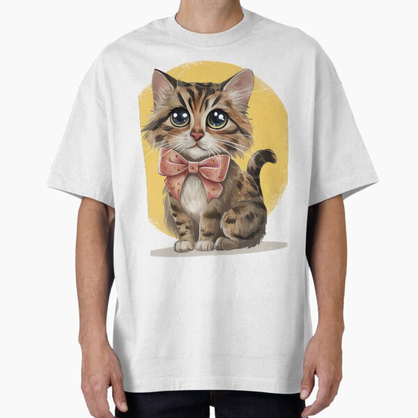 Coquette Abyssinian cat Oversized T-Shirt for Sale by MichelleELawren