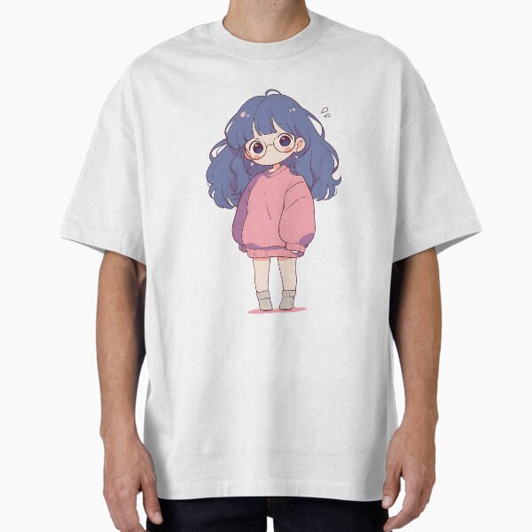 "Chill Lofi Girl Beats" Oversized T-Shirt for Sale by bapupa