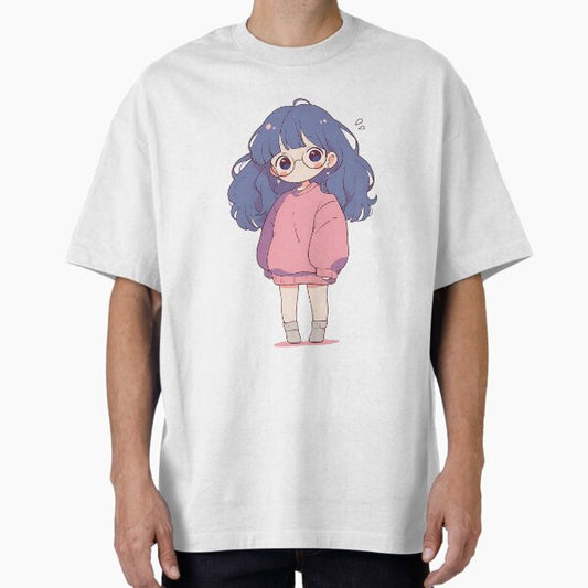 "Chill Lofi Girl Beats" Oversized T-Shirt for Sale by bapupa