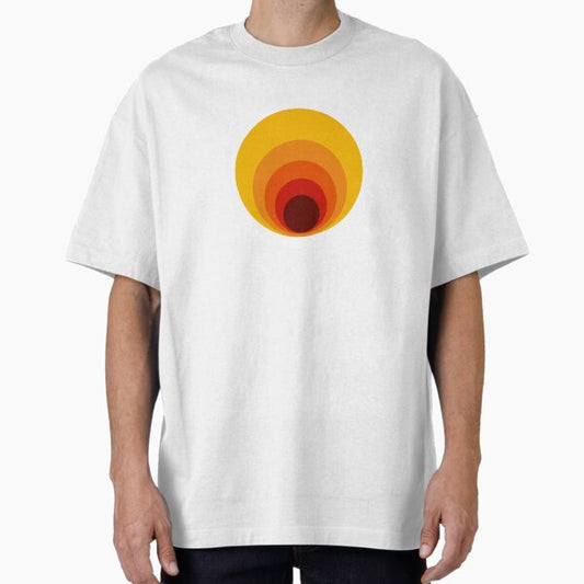 Bauhaus Circles Art Print - Bold Geometric Minimalism for Modern Spaces Oversized T-Shirt for Sale by timegraf