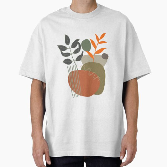 "Minimal Earthy Design with Natural Tones and Textures" Oversized T-Shirt for Sale by lavanya11