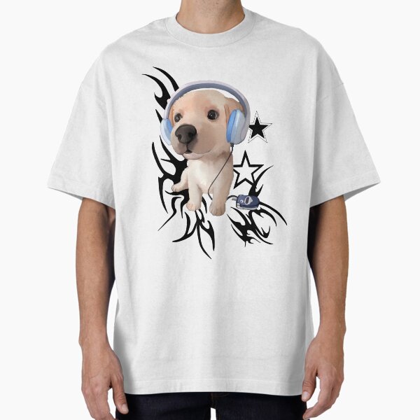 Music dog 2 Oversized T-Shirt for Sale by raposilda