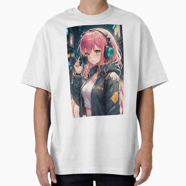 "Lo-fi Girl" Oversized T-Shirt for Sale by deadlock41