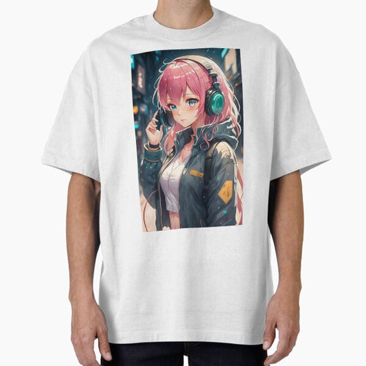 "Lo-fi Girl" Oversized T-Shirt for Sale by deadlock41