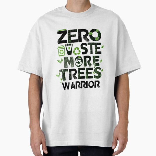 "Eco “Zero Waste Warrior” Shirt – Green Lifestyle Tee" Oversized T-Shirt for Sale by GADGETEARTH