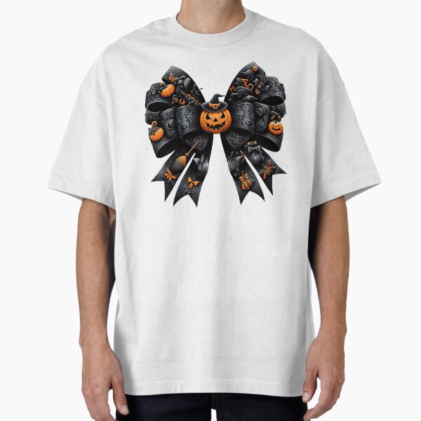 Halloween Black Coquette Bow Oversized T-Shirt for Sale by ABMO-store