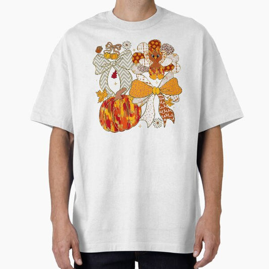 Thanksgiving Turkey Coquette Oversized T-Shirt for Sale by Gabeshaffer