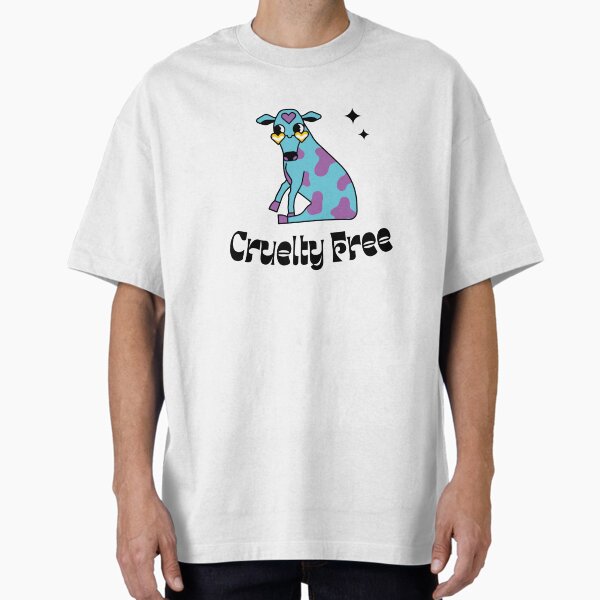 "Quirky Cruelty Free Cow: Sustainable Lifestyle Design" Oversized T-Shirt for Sale by MrLamoose