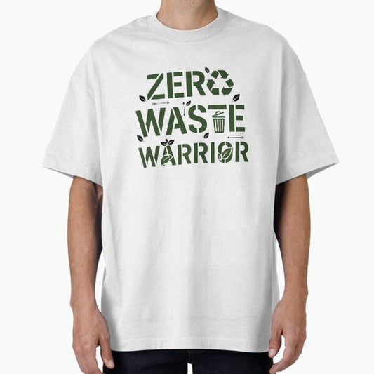 "Zero Waste Warrior – Eco Activist Tee" Oversized T-Shirt for Sale by GADGETEARTH