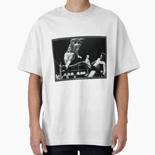 Ali Vs. Inoki - Boxer vs. Wrestler - Fight of the Century Oversized T-Shirt for Sale by robinhoodcomic
