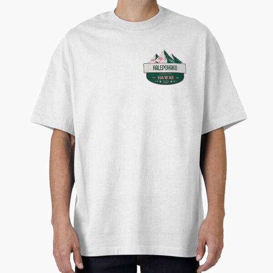 Halepohaku, Lahaina, Hawaii, Mountain Design Oversized T-Shirt for Sale by Wanderful-roads