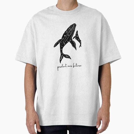 "Protect Our Future: Whale Design" Oversized T-Shirt for Sale by MrLamoose