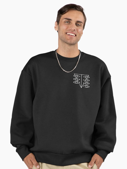 Neon Genesis Evangelion - Seele Glitch Premium Oversized Sweatshirt